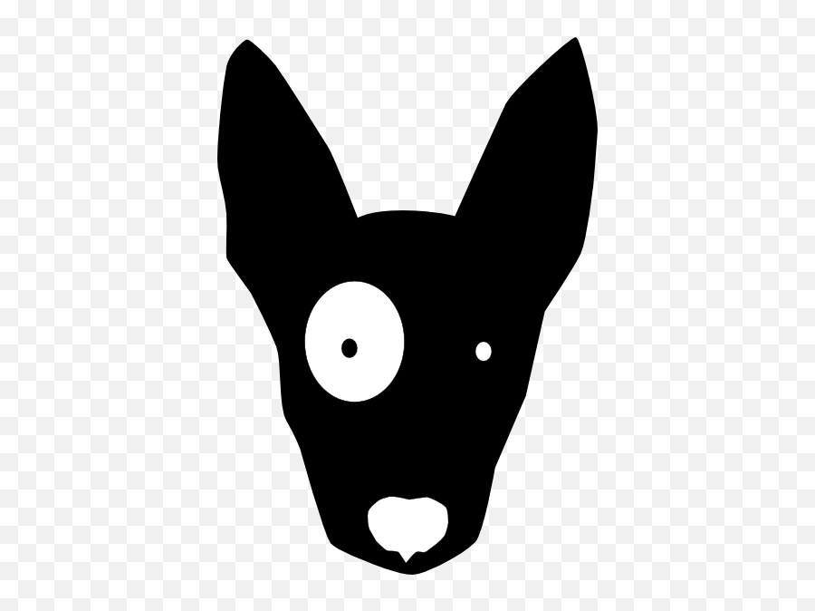 Download Hd Dog Head Vector Png - Clipart Dog Head Silhouette,Dog Head Png