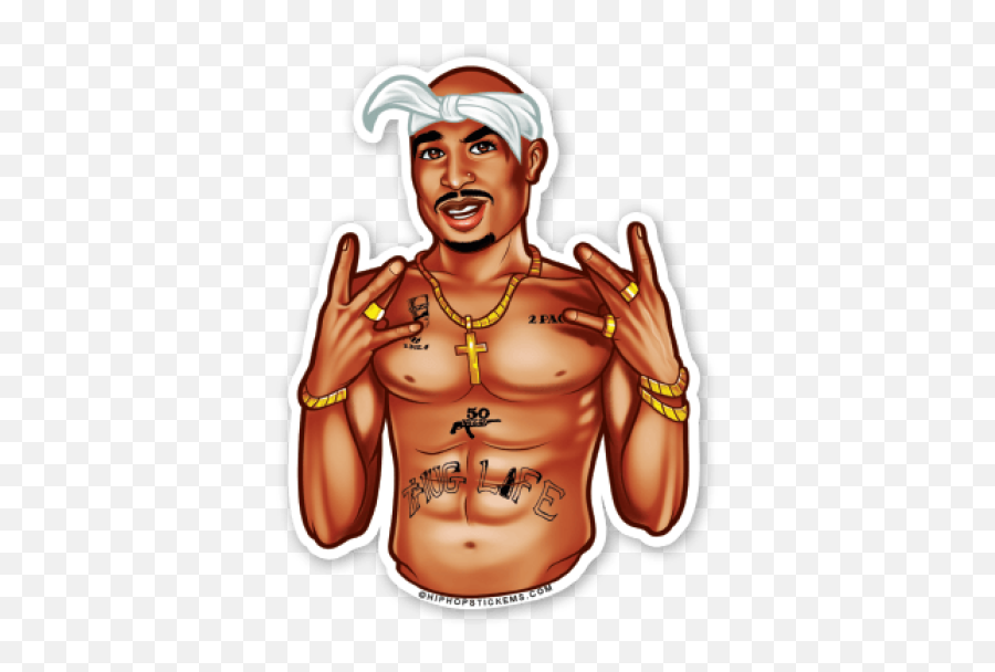 Shakur Png And Vectors For Free - 2 Pac Stickers,2pac Png