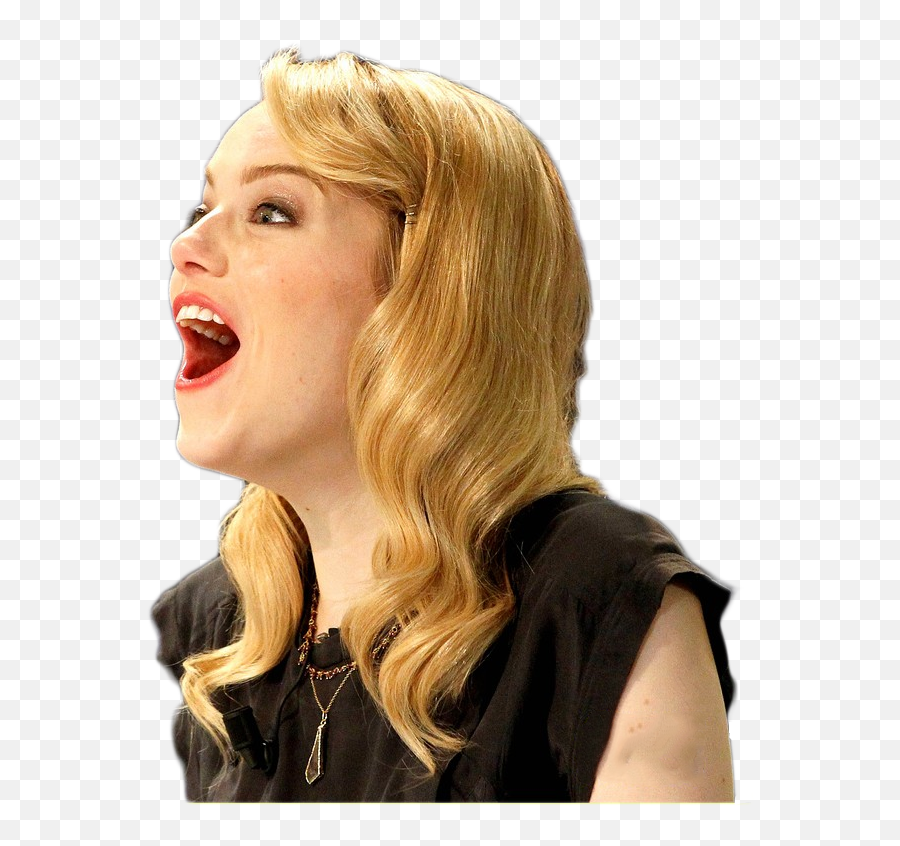 Emma Stone Laughing In Disbelief - Emma Stone Transparent Background Png,Emma Stone Png