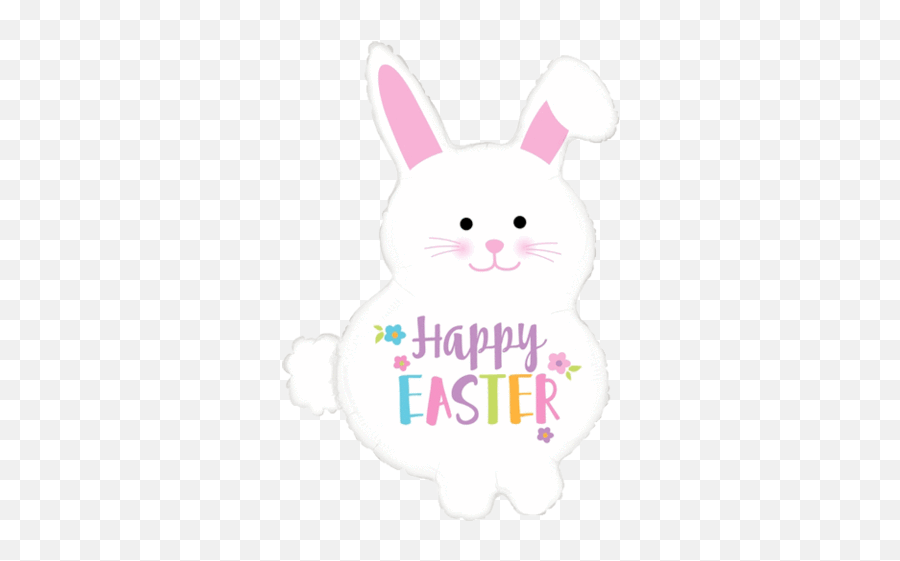 Download 32 Happy Easter Bunny Balloon - Happy Easter Bunny Happy Easter With Bunny Png,Happy Easter Png