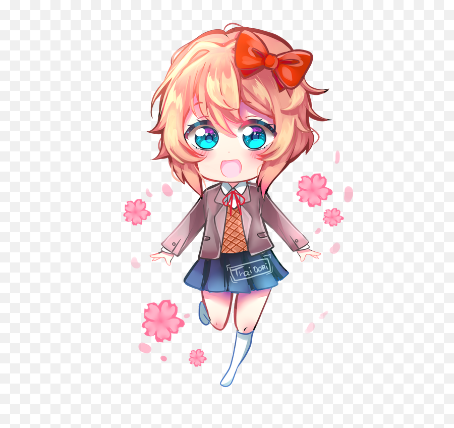 Download Doki Literature Club - Doki Doki Literature Club Sayori Cute Png,Sayori Png