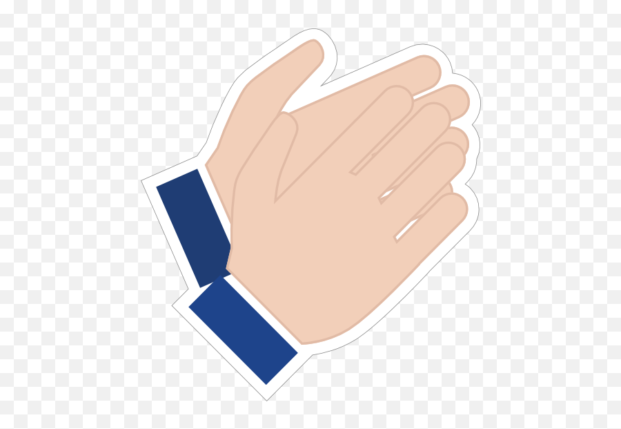 Hands Clapping Emoji Sticker - Clapping Sticker Png,Clapping Emoji Png