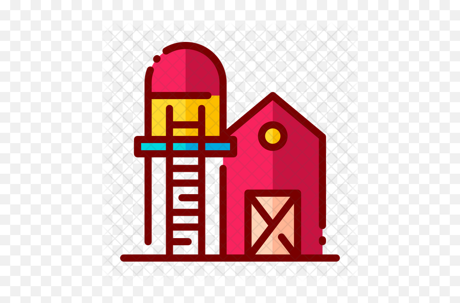 Silo Icon Of Colored Outline Style - Clip Art Png,Silo Png
