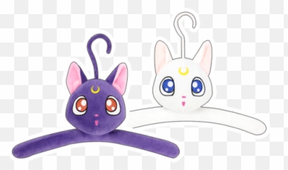 Download Sailor Moon Luna Artemis Clothes Hangers Cp1710085 - Cat Grabs Treat Png,Artemis Png