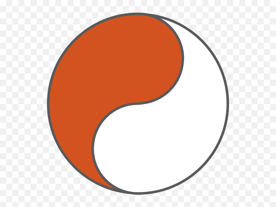 Orange And White Yin Yang Clipart - Full Size Clipart Orange And White Yin Yang Png,Ying Yang Png