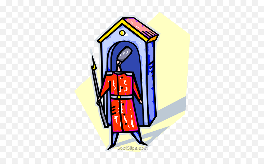Guard House Royalty Free Vector Clip Art Illustration - Clipart Png,House Cartoon Png