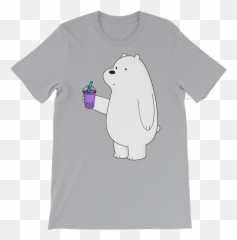 Ice Bear Likes Boba T - Shirt Png,Ice Bear Png
