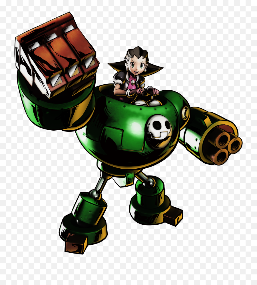 Tron Bonne Umvc3 Official Artwork - Marvel Vs Capcom Robot Tron Marvel Vs Capcom 3 Png,Marvel Vs Capcom Png