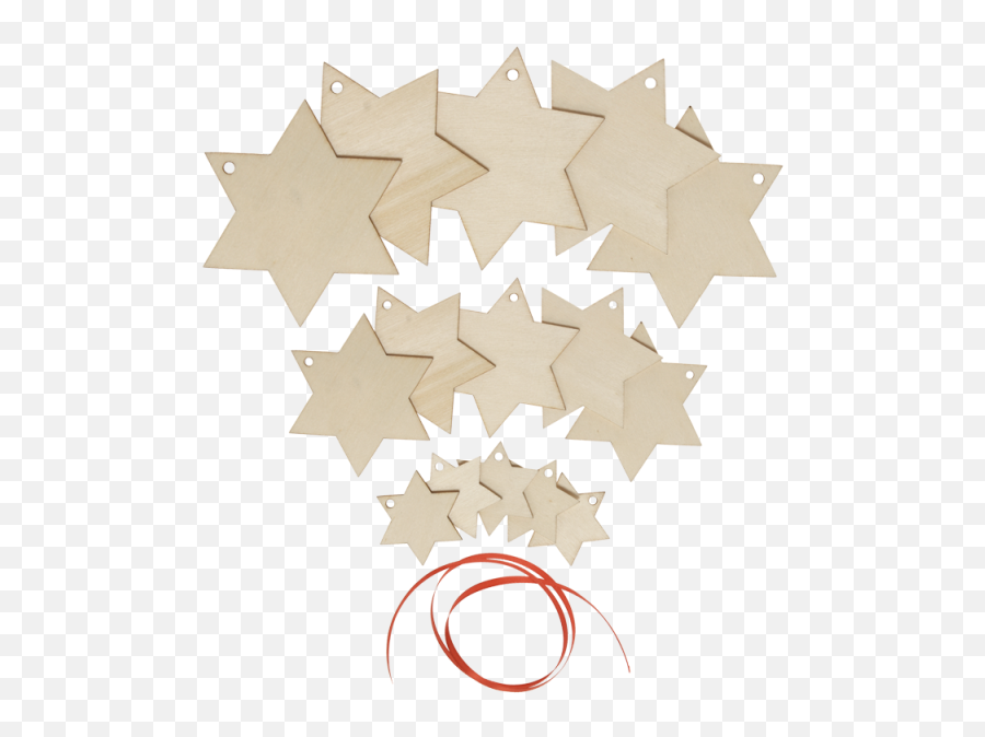 Download Wooden Ornaments Christmas Stars In 3 Sizes - Decorative Png,Christmas Stars Png
