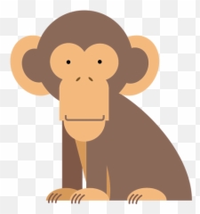 Transparent Png Svg Vector File - Monkey Illustration Png,Chimpanzee Png