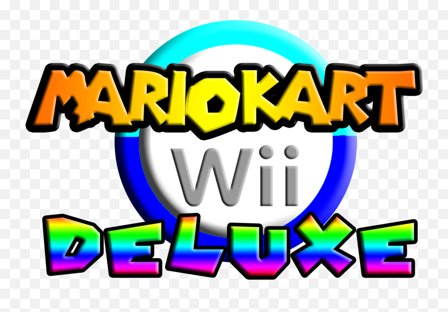 Download Mario Kart Wii Deluxe - Mario Kart Wii Deluxe Logo Mario Kart Wii Deluxe Logo Png,Wii Logo Png