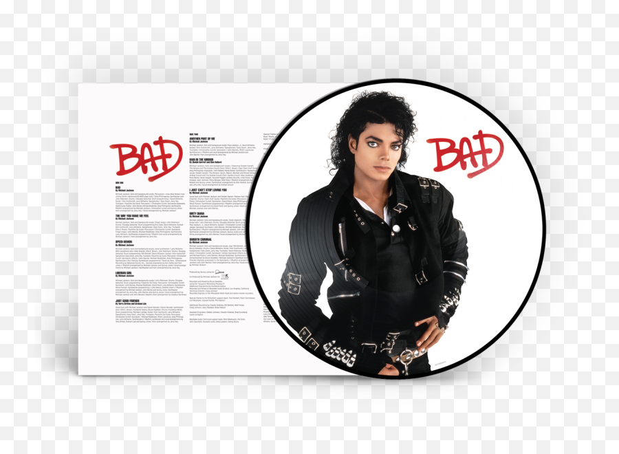 Bad Picture Disc Lp - Michael Jackson Vinyl Records Bad Png,Michael Jackson Bad Logo