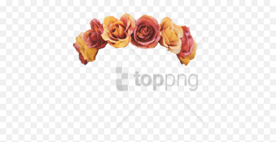 Download Free Png Clip Are Flower Crown - Orange Flower Crown Png,Snapchat Flower Crown Png