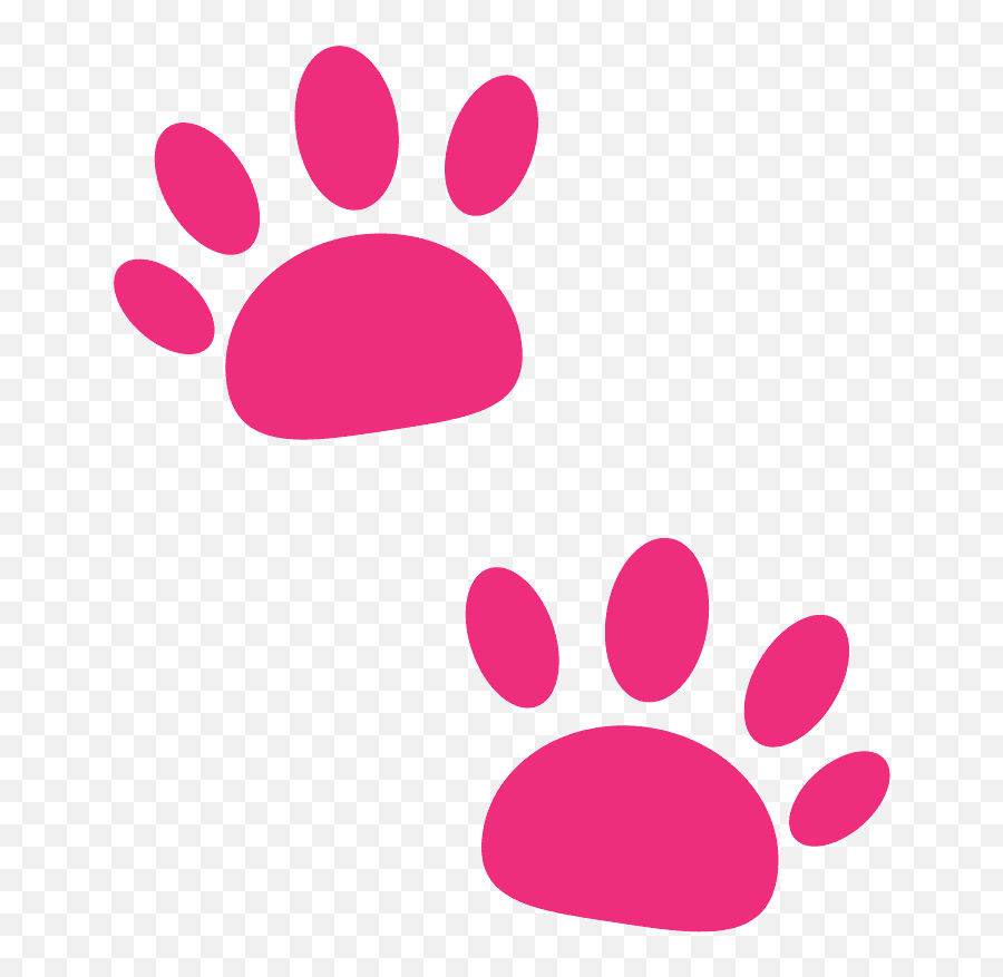 Paw Prints Emoji Clipart Free Download Transparent Png