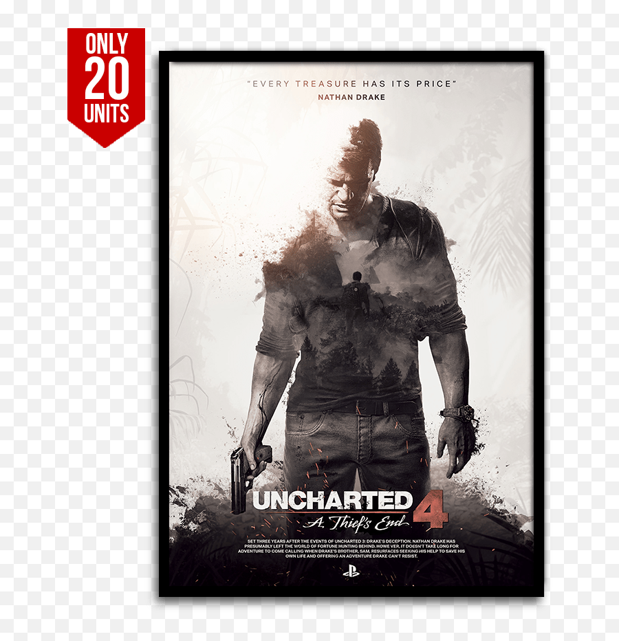 Uncharted 4 Limited Edition Wall Art Png