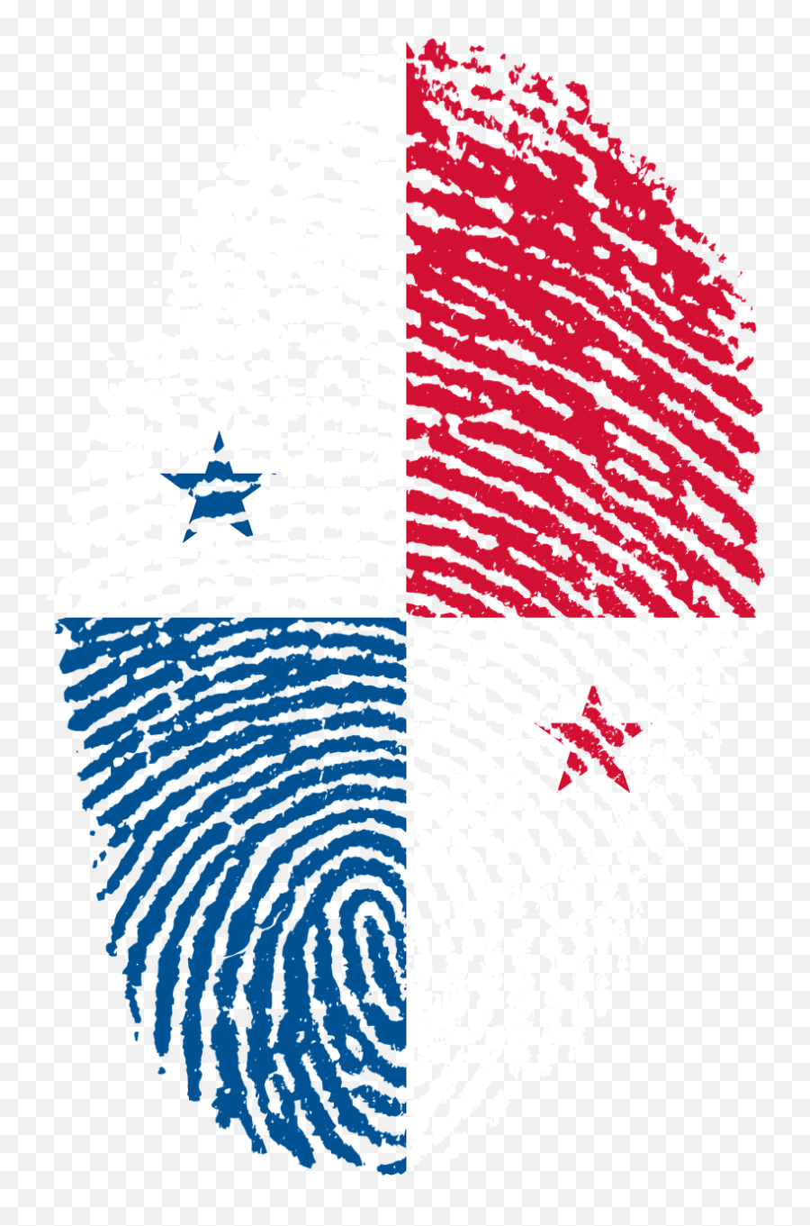 Download Hd Travel Panama Flag Fingerprint Country - Panama Flag Fingerprint Png,Brasil Png
