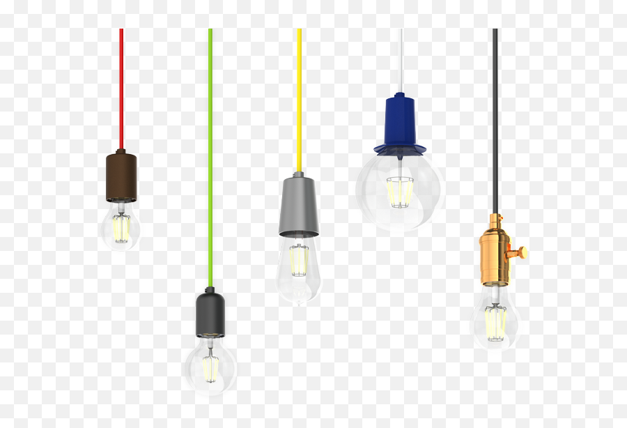 Decorative Socket Pendant - Incandescent Light Bulb Png,Icon Energy Bar Light