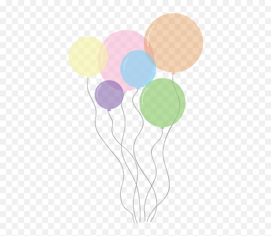 Download Hd Birthday Background Clipart 5 Buy Clip Art - Transparent Pastel Balloons Png,Balloons Transparent