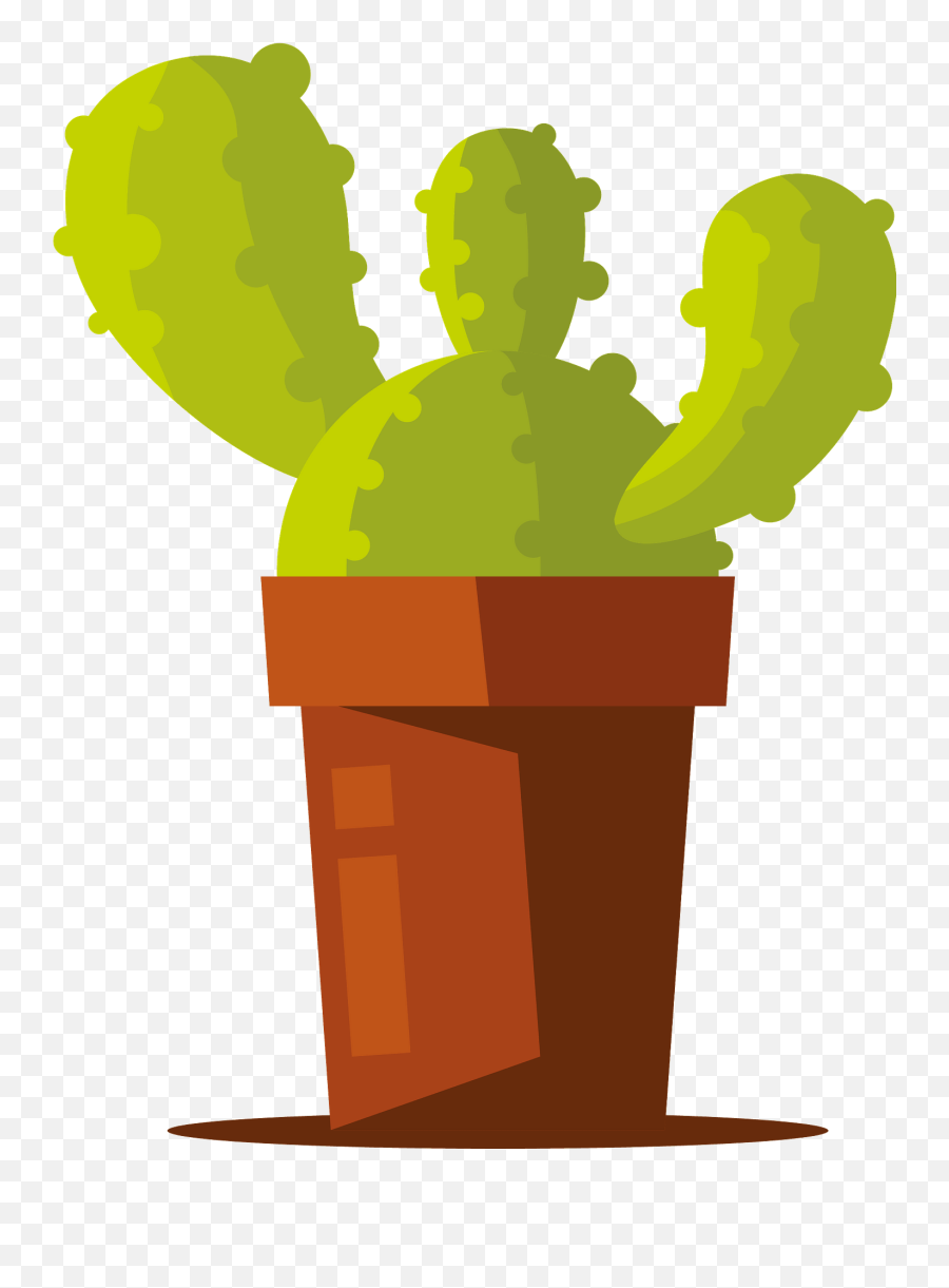 Cactus In Pot Clipart Free Download Transparent Png - Cactus Flower Pot Png,Cactus Icon