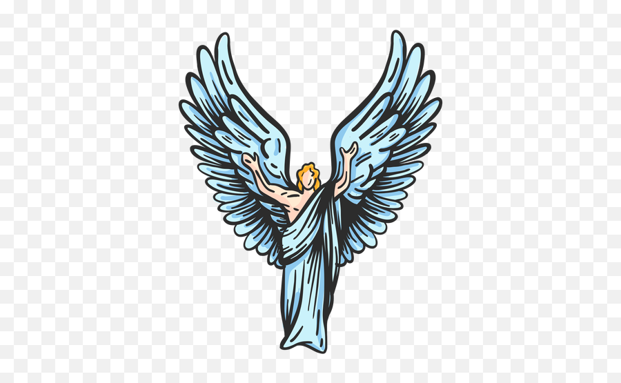 Angel Wing Posture Flat Transparent Png U0026 Svg Vector - Angel,Angel Wings Icon