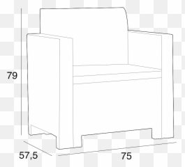 Set Nebraska Terrace - 2 seats lounge set Made in Italy Furniture Style png
