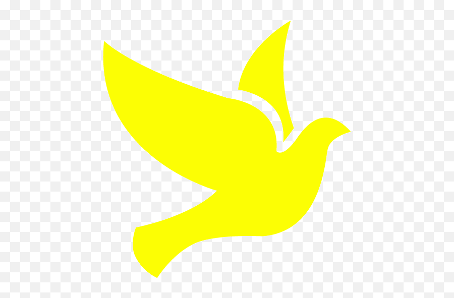 Yellow Bird 2 Icon - Free Yellow Bird Icons Bird Logo Png White,Peaceful Icon