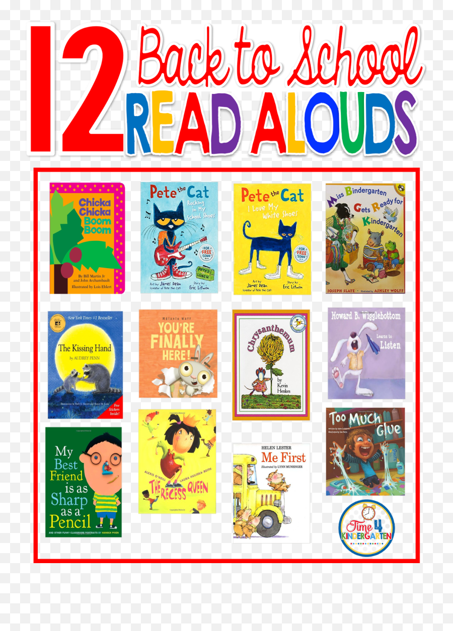Read Aloud Books - Read Aloud Books For Kindergarten Png,Pete The Cat Png