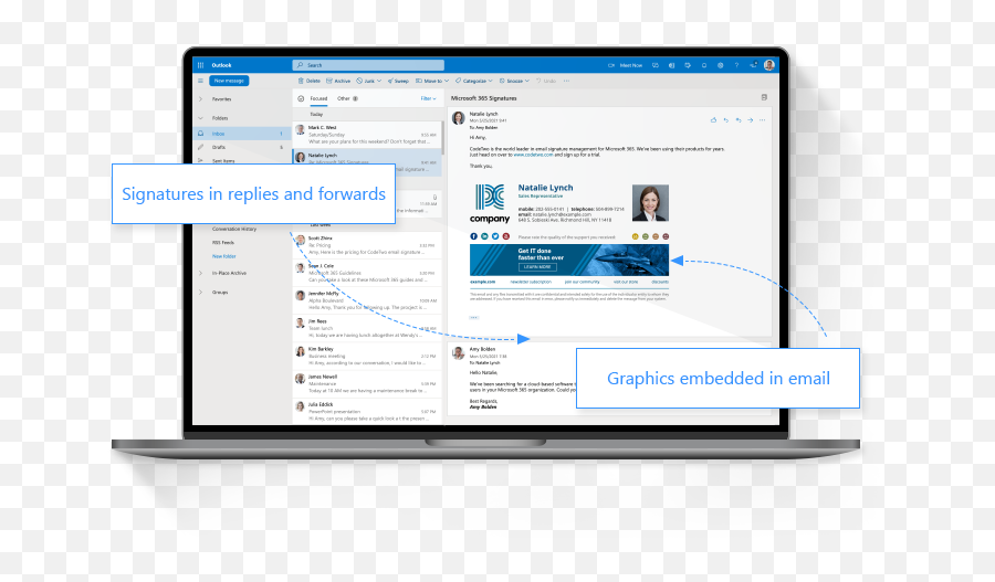 Office 365 Microsoft Email Signature Software Codetwo - Vertical Png,Website Icon For Email Signature