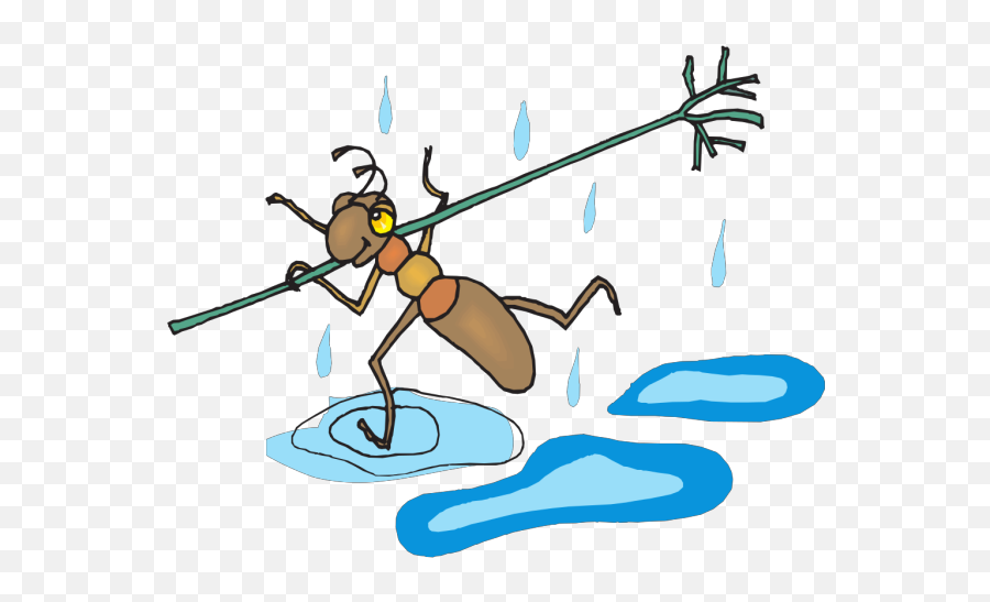 Ant Running Through The Rain Png Svg Clip Art For Web - Ants And Rain Clipart,Heavy Rain Icon