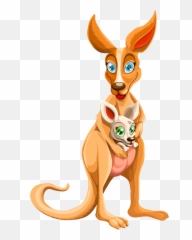 Cartoon Kangaroo Png 3 Image - Transparent Background Kangaroo Cartoon Png,Kangaroo Transparent Background
