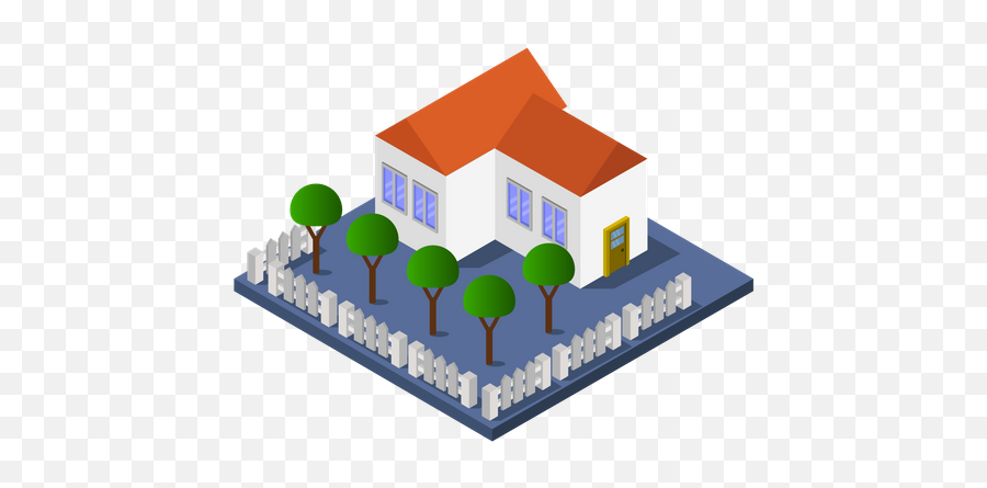 House Icon - Download In Isometric Style Png,Houses Icon Png