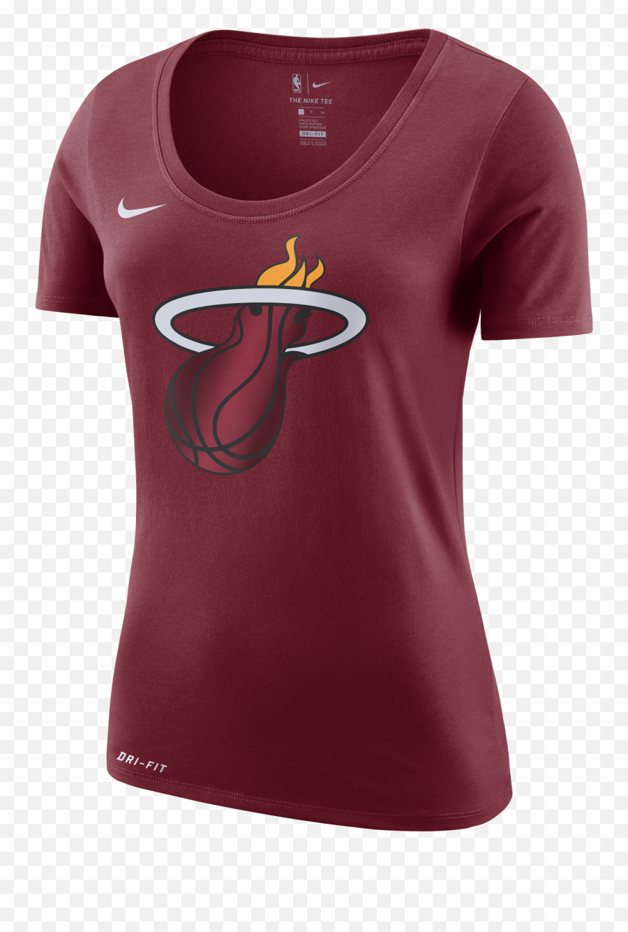 Nike Miami Heat Ladies Dry Fit Logo Tee - Miami Heat Png,Miami Heat Logo Png