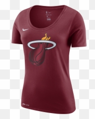 Nike Miami Heat Ladies Dry Fit Logo Tee - png