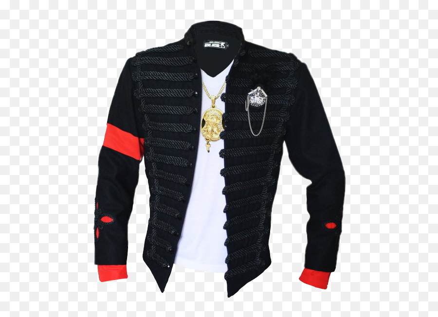 Michael Jackson Black Jacket With Chain Png Official Psds - Michael Jackson Jacke,Michael Jackson Png