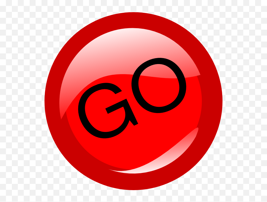 Go Red Clip Art - Vector Clip Art Online Go Button Red Png,Go Png