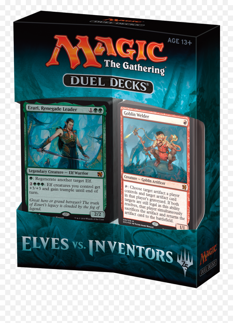 Download Back To Magic Precon Decks - Duel Decks Elves Vs Inventors Png,Magic The Gathering Png