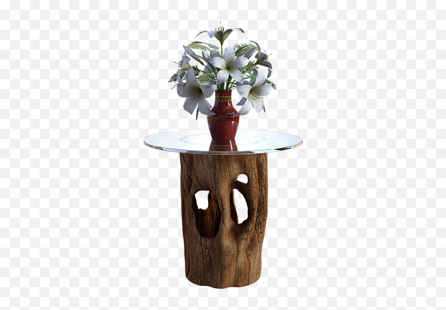 Wooden Table Glass - Free Image On Pixabay Flower On Table Png,Wood Table Png