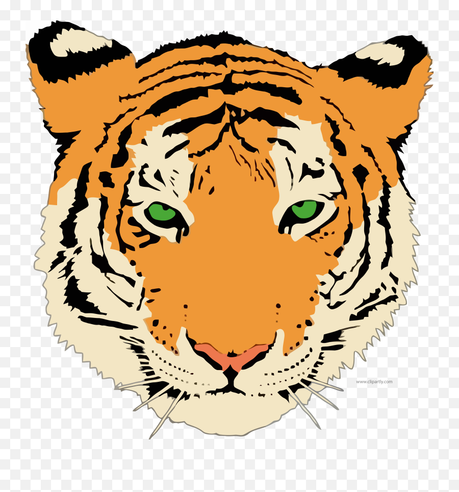 Tiger Head Feline - Tiger Head Clipart Png,Tiger Head Png