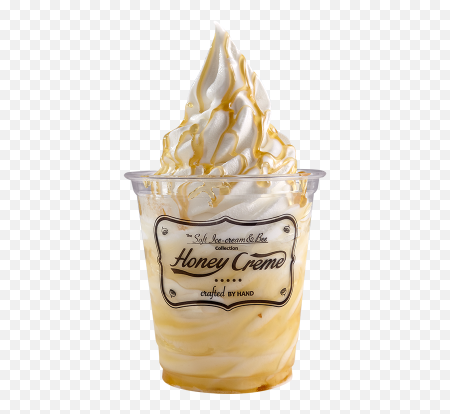 Menu U2014 Honey Creme Premium Soft Ice Cream - Honey Creme Png,Cream Png