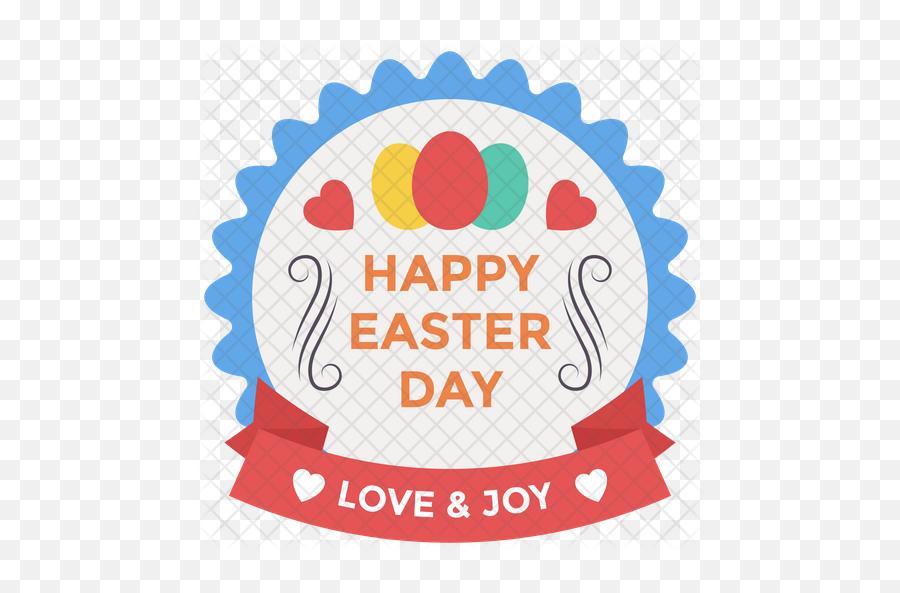 Happy Easter Badge Icon - 30 Day Money Back Guarantee Vector Png,Happy Easter Png
