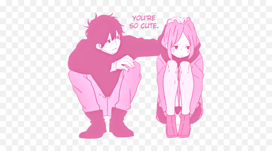 Anime Manga Girl Cute Kawaii - Love Couple Cute Anime Png,Anime Couple Transparent