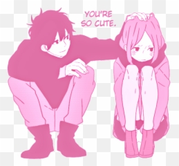 Anime Manga Girl Cute Kawaii - Love Couple png