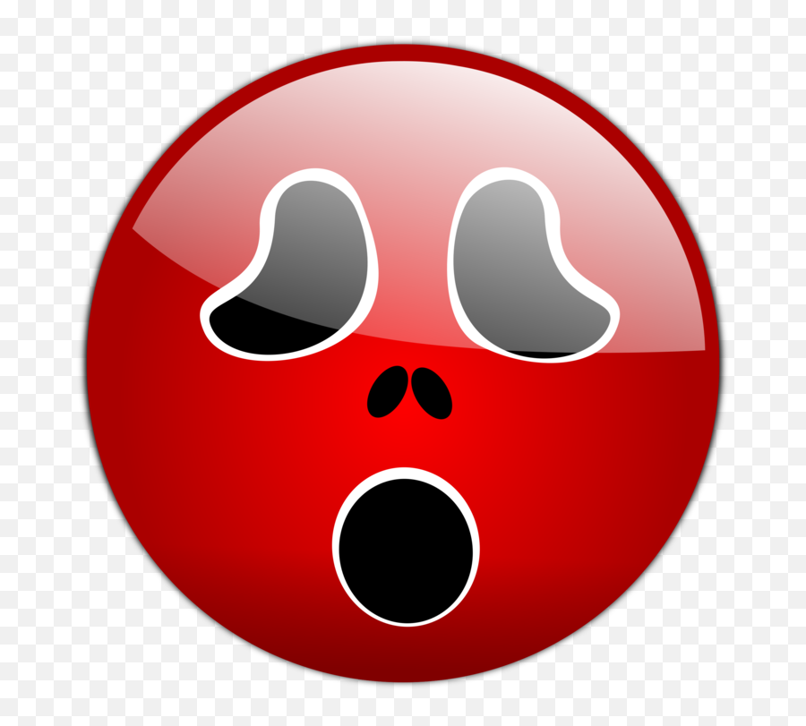 Emoticon Smiley Snout Png Clipart - Red Face Scared Emoji,Ghost Face Png