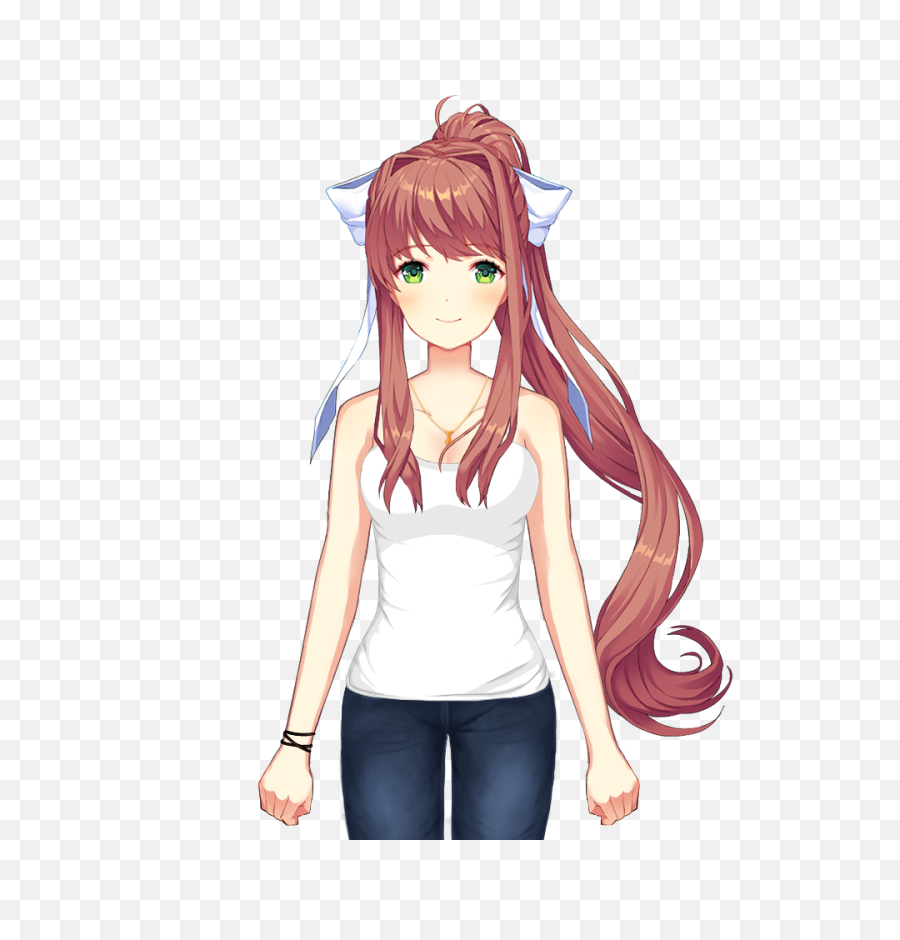 Ddlc - Doki Doki Literature Club Monika Smile Png,Sayori Png