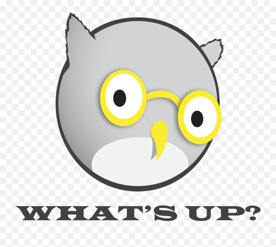 Whats Up Owl Logo - Cartoon Png,Owl Logo