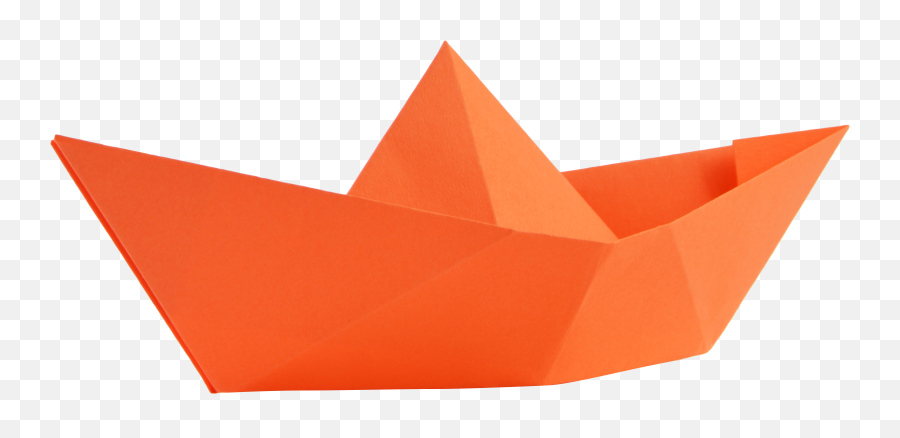 Ship Orange Transparent Background Png - Papership Transparent Background,Orange Transparent Background