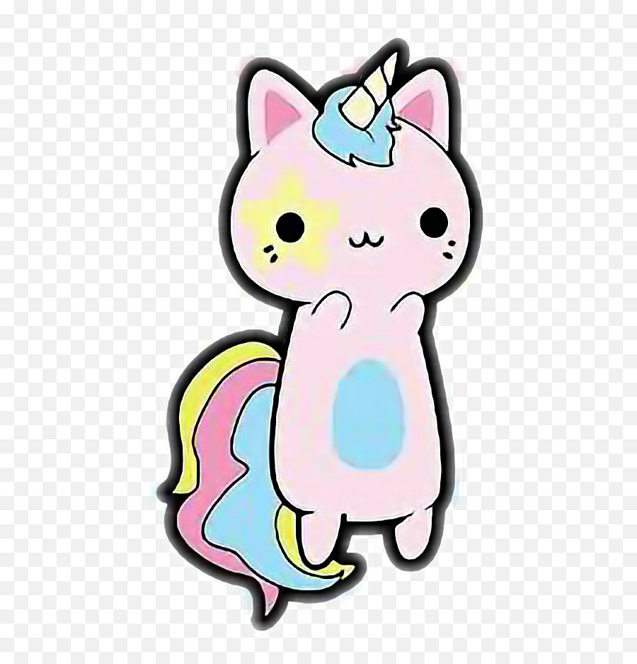 Unicornio Kawaii Png Full Size Download Seekpng - Kawaii Unicornio Gato,Unicornio Png