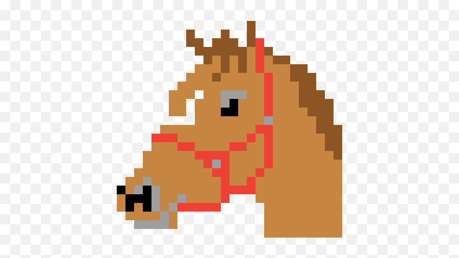 Download Horse Pixel Art Grid Hd Png - Uokplrs Yandere Chan Pixel Art,Toy Story Alien Png