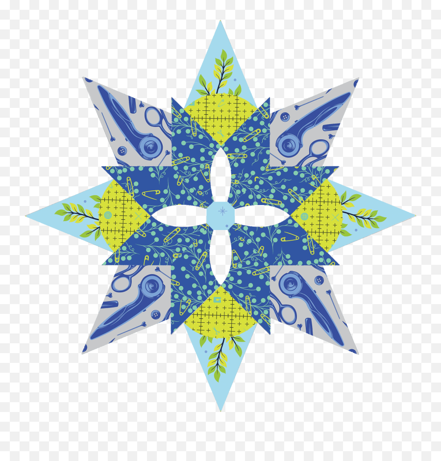 Celestial Blooms Quilt Tutorial U2022 Brimfield Awakening - Emblem Png,Celestial Being Logo