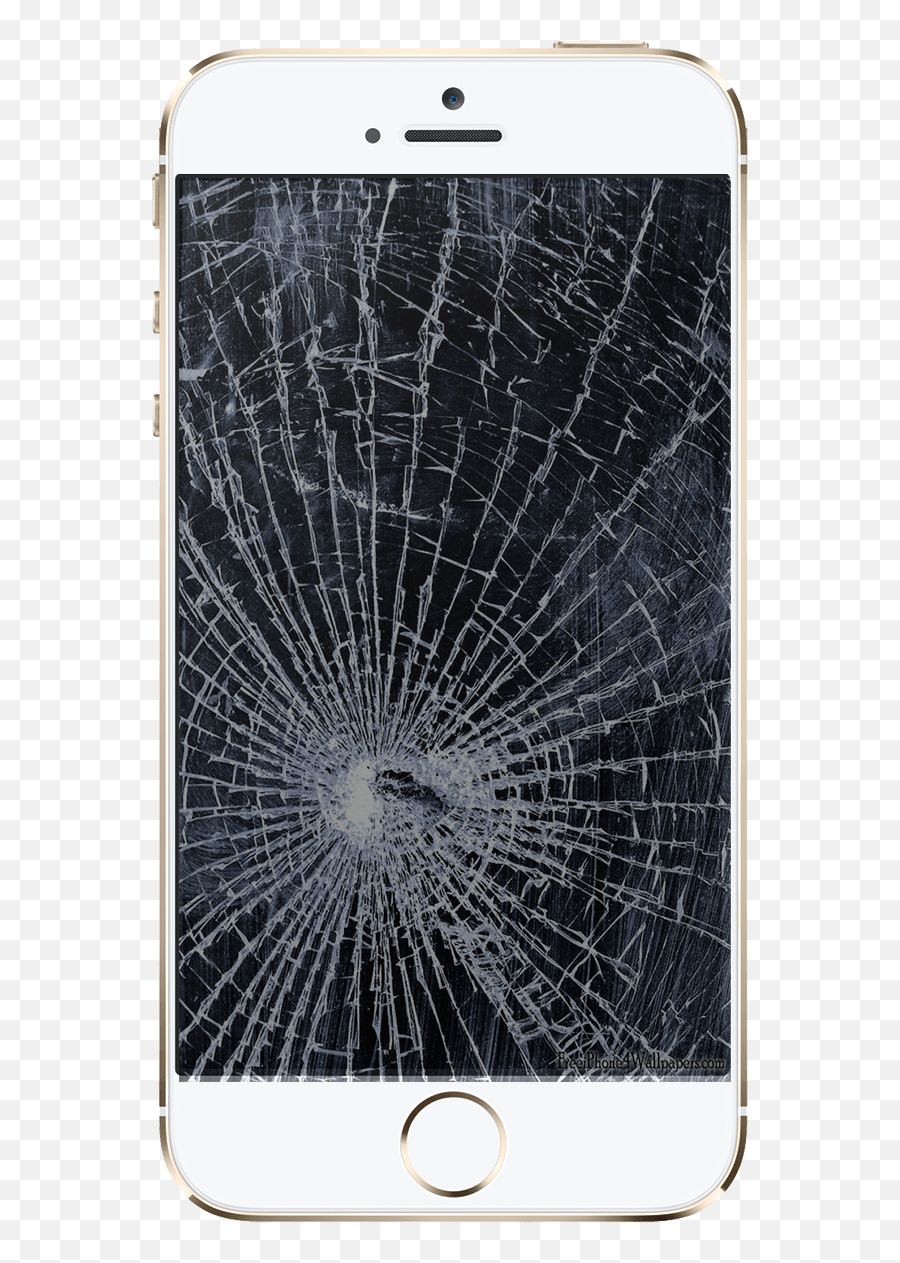 Broken Iphone - Iphone Broken Screen Png,Cracked Glass Transparent Background